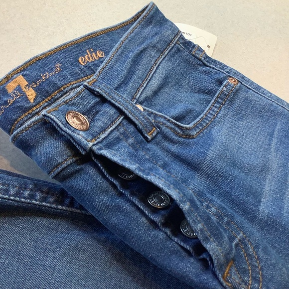 7 For All Mankind Jeans 24 Edie In Artwalk NWT! - Picture 4 of 6